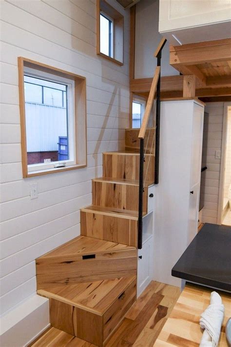 tiny house metal stairs|tiny home stairs for loft.